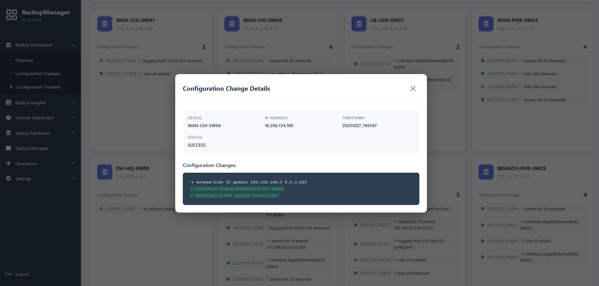 Network Backup Manager Screenshot 3